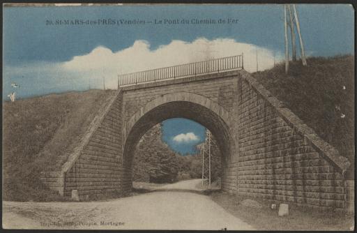 Le pont du chemin de fer de Saint-Mars-des-Prés.